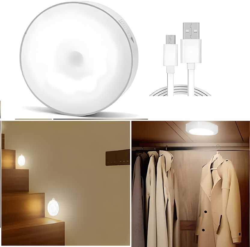 Motion Sensor Light for Home with USB Charging