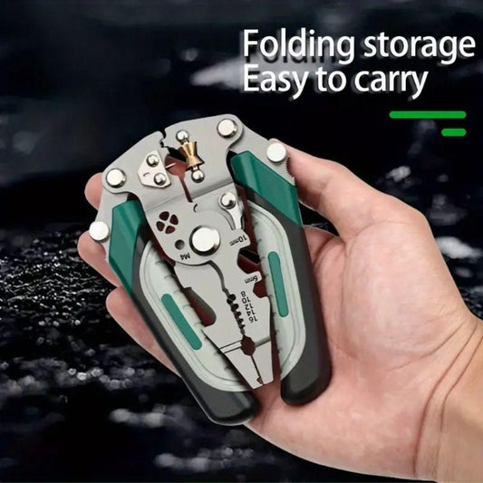 Foldable Multi-Tool Pliers for Electricians