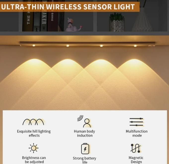 Motion Sensor Cabinet Light With USB